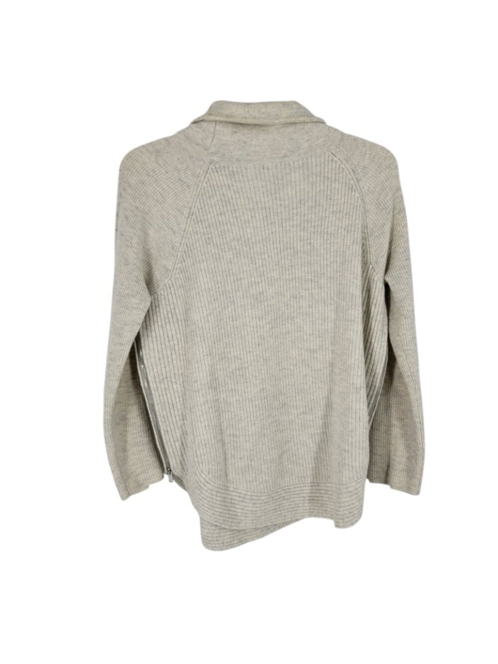Vince M Wool Cashmere Sweater Cowl Neck Side Zip Oversized Quiet Luxury - Picture 5 of 6